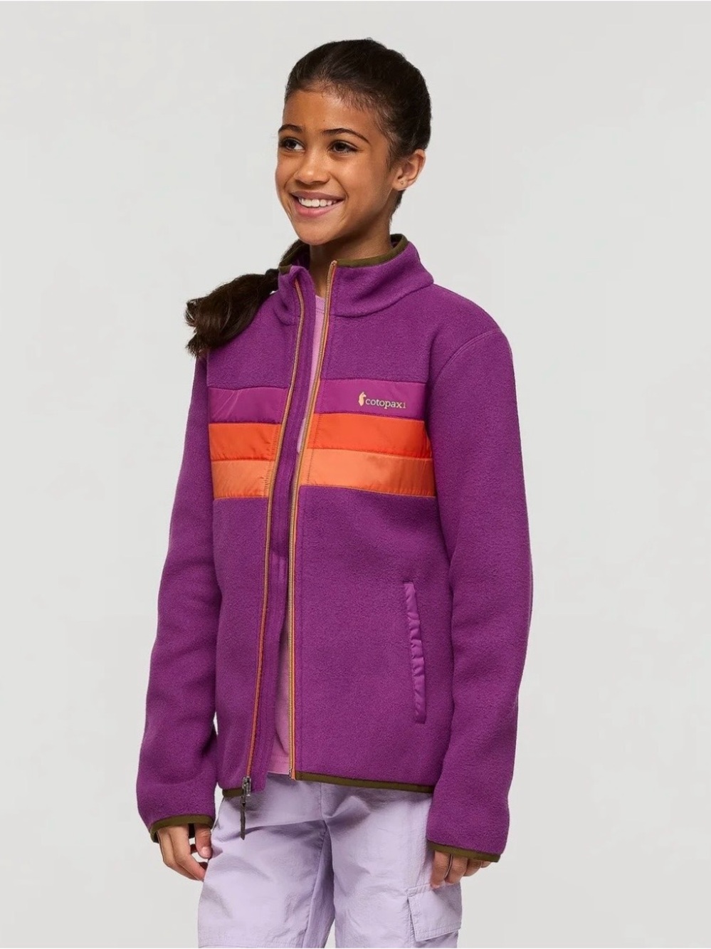 Cotopaxi Teca Purple Fleece Full-Zip Jacket, Sz L